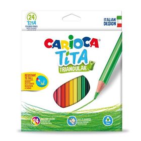 Carioca 42787 24'lü Tita Üçgen Kuru Boya Kalemi