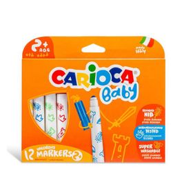 Carioca 42814 12 Adet Süper Baby Süper Yıkanabilir Keçeli Boya Kalemi