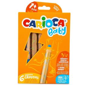 Carioca 42817 Baby Jumbo 6 Renk Kuru Boya Kalemi