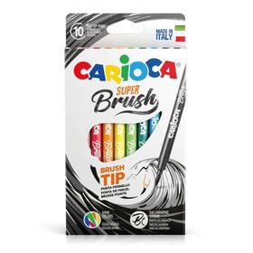 Carioca 42937 Super Brush 10'lu Keçeli Boya Kalemi