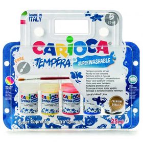 Carioca 5 Renk 25 ml Tempera Yıkanabilir Sulu Boya