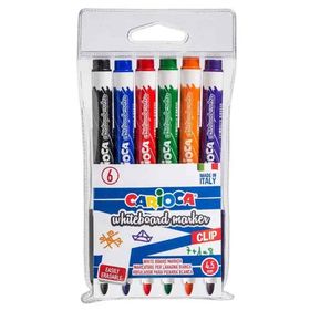 Carioca 6 Renk 6Lı Pvc 4.5 Beyaz Tahta Kalemi