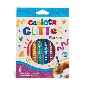 Carioca 6'lı Simli Keçeli Kalem