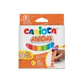 Carioca 8'li Metalik Jumbo Üçgen Mum Boya Kalemi