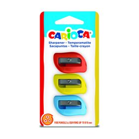 Carioca Blisterli 3'lü Renkli Kalemtıraş