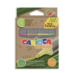 Carioca Eco Family 4'lü Fosforlu İşaretleme Kalemi