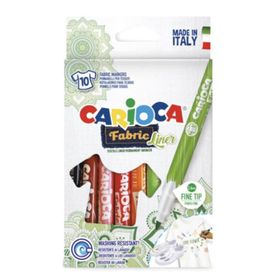 Carioca Fabric Liner 10 Renk Kumaş Boya Kalemi