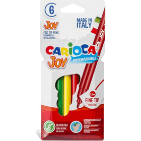 Carioca Joy 6'Lı Süper Yıkanabilir Keçeli Boya Kalemi