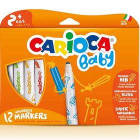 Carioca Jumbo 12'li Bebek Süper Yıkanabilir Keçeli Boya Kalemi