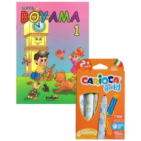 Carioca Jumbo 6 Renk Süper Yıkanabilir Keçeli Kalem