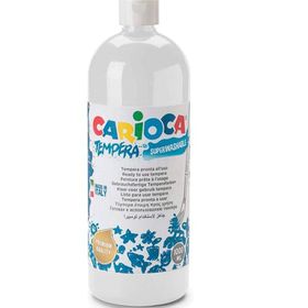 Carioca KO030-01 1000 ml Plastik Şişede Beyaz Tempera Boya