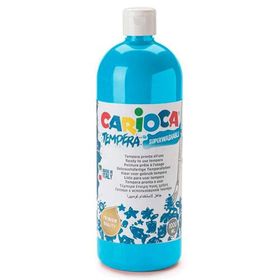 Carioca KO030-18 1000 ml Plastik Şişede Açık Mavi Tempera Boya