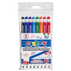 Carioca Kod 42920 8 Renk 8Li Pvc 2.8 mm Beyaz Tahta Kalemi