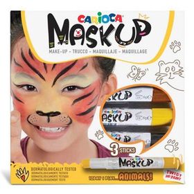 Carioca Mask Up Yüz Boyası 3 Renk Hayvanlar