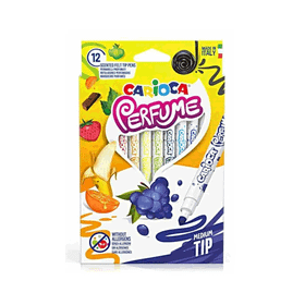 Carioca Parfüm Kokulu Jumbo 12 Renk Keçeli Kalem
