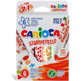 Carioca Stamperello Yıkanabilir 6'lı Damgalı Keçeli Boya