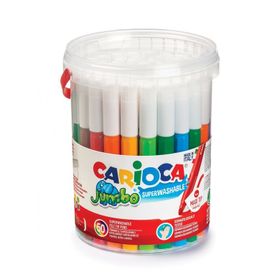 Carioca Süper Jumbo Yıkanabilir 50'li Keçeli Boya Kalemi