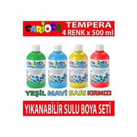 Carioca Tempera 4x500 ml Yıkanabilir Sulu Boya Seti