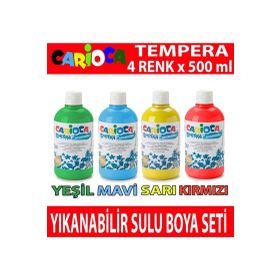Carioca Tempera 4x500 ml Yıkanabilir Sulu Boya Seti