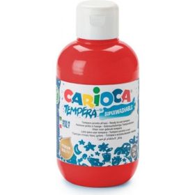 Carioca Tempera Kırmızı 250 ml Süper Yıkanabilir Parmak Boya