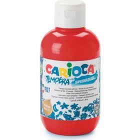 Carioca Tempera Kırmızı 250 ml Süper Yıkanabilir Parmak Boya