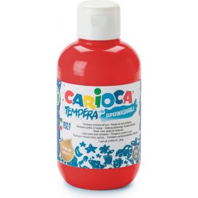 Carioca Tempera Kırmızı 250 ml Süper Yıkanabilir Parmak Boya