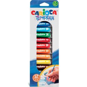 Carioca Tempera Süper Yıkanabilir 12x12 ml Guaj Boya