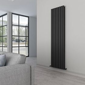 Carisa Tallis Double 180x47 cm Kumlu Siyah Alüminyum Radyatör