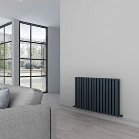 Carisa Tallis Double 60x95 cm Kumlu Antrasit Alüminyum Radyatör