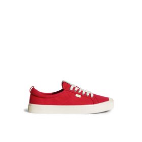 Cariuma 100103R01W-OCA Low Canvas Kırmızı Kadın Sneaker