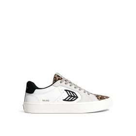 Cariuma 411301W85M-SALVAS Leather Leopard Beyaz-Çok Renkli Erkek Spor Ayakkabı