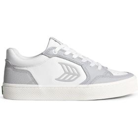 Cariuma 421401W62W-VALLELY Leather Accents Beyaz-Gri Deri Kadın Spor Ayakkabı
