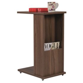 Carla Home Tekerlekli Ceviz C Yan Sehpa