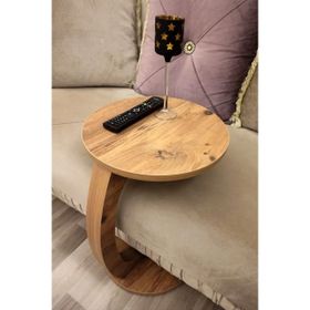 Carla Home Tekerlekli Ceviz C Yan Sehpa