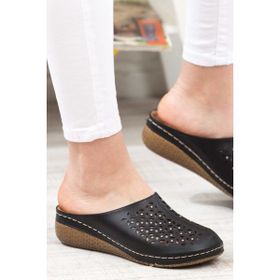 Carlaverde 8670 Siyah Anatomik Comfort Kadın Terlik