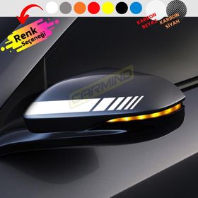 Carmind 2 Adet Araba Yan Ayna Şerit Sticker