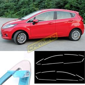 Carmind Ford Fiesta 2009-2017 16 Parça Krom Cam Çerçevesi Set