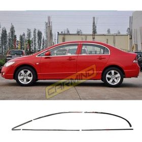 Carmind Honda Civic FD6 2006-2011 10 Parça Krom Cam Çerçevesi Set