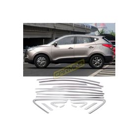 Carmind Hyundai İx35 2010-2015 16 Parça Krom Cam Çerçevesi Set