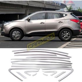 Carmind Hyundai İx35 2010-2015 16 Parça Krom Cam Çerçevesi Set