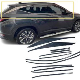 Carmind Hyundai Tucson 2021 12 Parça Krom Cam Çerçevesi Set