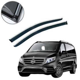 Carmind Mercedes Vito 2016-2021 2'li Krom Çıtalı Cam Rüzgarlığı