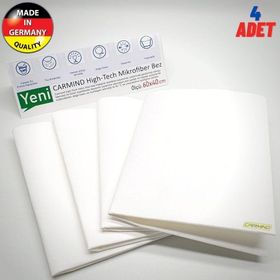 Carmind Mikrofiber 60x40 cm 4 Adet Oto Cam ve Temizlik Bezi