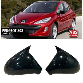 Carmind Peugeot 308 2007-2013 Batman Yarasa Piano Black Ayna Kapağı