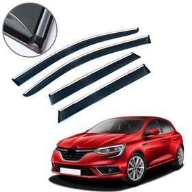Carmind Renault Megane 4 HB 2016 Sonrası Krom Çıtalı Cam Rüzgarlığı