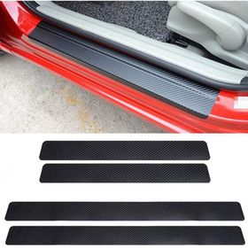 Carmind Siyah Karbon Kapı Eşiği Oto 4 Adet Sticker