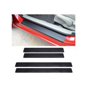 Carmind Siyah Karbon Kapı Eşiği Oto 4 Adet Sticker