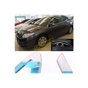 Carmind Toyota Corolla 2007-2012 14 Parça Krom Cam Çerçevesi Set