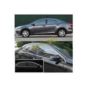 Carmind Toyota Corolla 2013-2018 14 Parça Krom Cam Çerçevesi Set