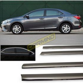 Carmind Toyota Corolla 2013-2018 14 Parça Siyah Krom Cam Çerçevesi